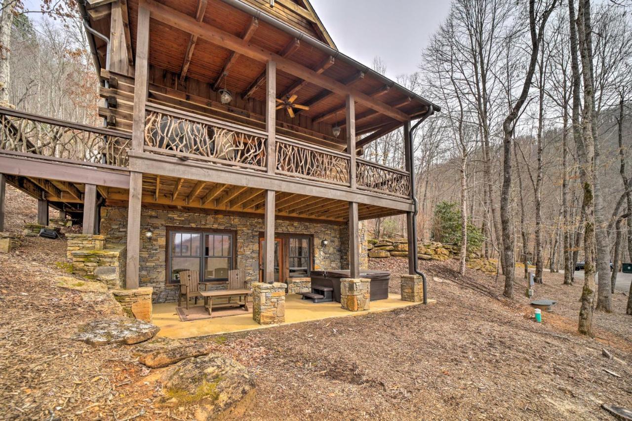 Luxury Cabin Rental In Franklin With Private Hot Tub 外观 照片